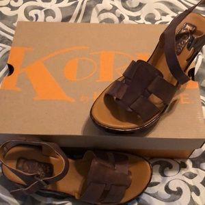 Brown Kork Ease Sandal Size 7